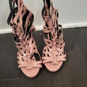 Privileged Strappy Pink Heels